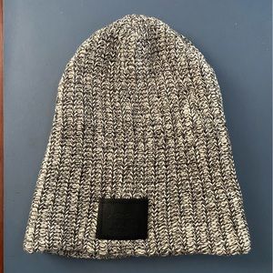 Love Your Melon black and white knit hat